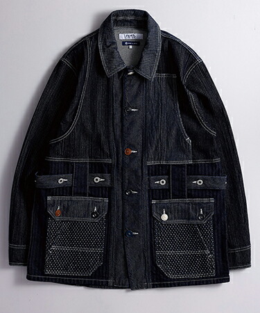 【FDMTL(ファンダメンタル)】【予約販売8月中旬～下旬入荷】 COVERALL JACKET RINSE カバーオール ジャケット(FA26JK31R)