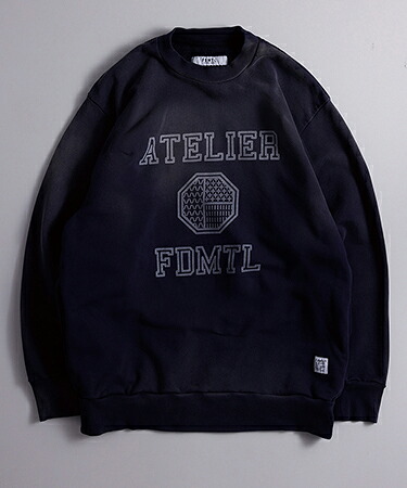 【FDMTL(ファンダメンタル)】【予約販売8月中旬～下旬入荷】 PRINTED SWEAT SHIRT 3YR WASH スウェット(FA26CSC31)