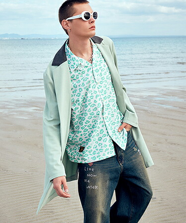 【glamb(グラム)】【予約販売5月下旬～6月上旬入荷】 Chesterfield Shirt チェスターフィールドシャツ(GB0226-SH05)