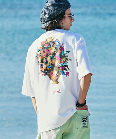【glamb(グラム)】【予約販売4月下旬～5月上旬入荷】 Flower Graffiti T-Shirt フラワーグラフィティTシャツ(GB0226-CS19)