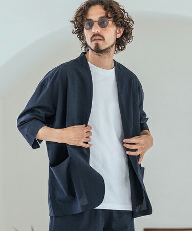 【Magine(マージン)】【予約販売5月下旬～6月上旬入荷】Dot Air Fabric Seven-Sleeve Jacket 7分袖ラペルレスジャケット(MGN-261-039)