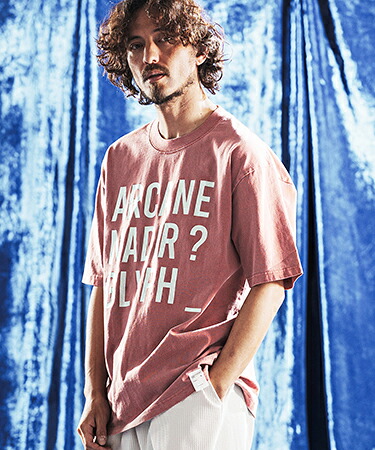 【ANGENEHM(アンゲネーム)】【予約販売4月下旬～5月上旬入荷】 Vintage Pigment Logo Printed T-shirt プリントTシャツ(AG06-011scg)