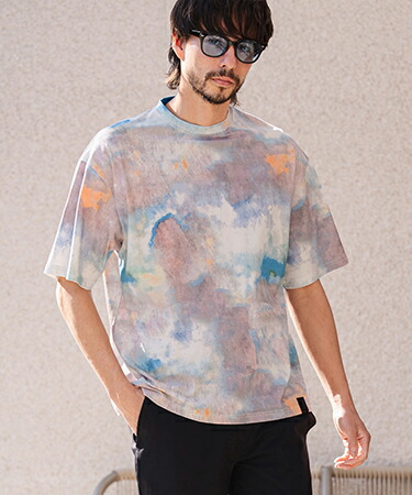 【CAMBIO(カンビオ)】【予約販売7月中旬～下旬入荷】Watercolor Gradient Tee Tシャツ(PF-261-023)