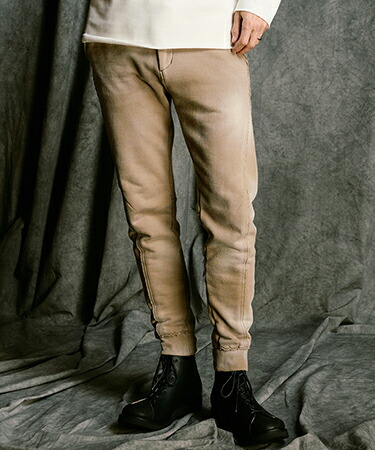 【wjk】【予約販売10月中旬～下旬入荷】 fade switching rib sweat pants スウェットパンツ(5234 mj84j)