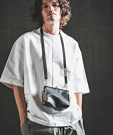 【GLIMCLAP(グリムクラップ)】【予約販売8月下旬~9月上旬入荷】 Round Mixed-Material Kiss-Lock Bag コンパクトバッグ(202-049-gls-cg)|CAMBIO