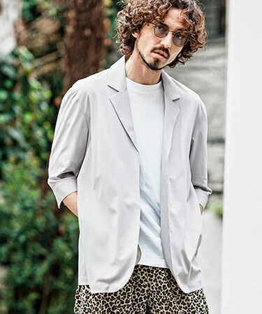 【CAMBIO(カンビオ)】【予約販売6月上旬～中旬入荷】 2 way Stretch Mini Ripstop 3-4 Sleeve Jacket 7分袖ジャケット(S69226cmb)