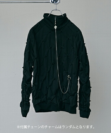 【BODYSONG.(ボディソング)】【予約販売10月下旬～11月上旬入荷】SHIBORI DISTORTION TRACK JKT W-CHARMS トラックジャケット(BS269105)