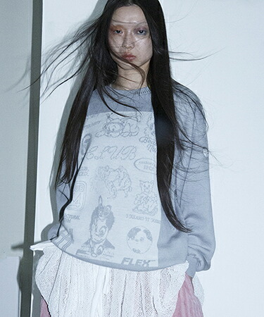 【BODYSONG.(ボディソング)】【予約販売10月下旬～11月上旬入荷】PRESENTS VARIOUS ARTISTS SWEATER_FVS×BS セーター(BS269301)