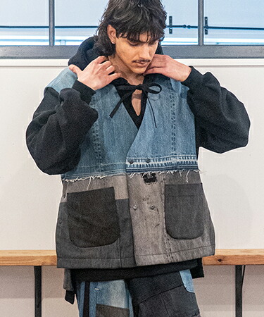 【masterkey(マスターキー)】【予約販売8月中旬～下旬入荷】 RE-CLOAK-VEST リメイクベスト(MK27A-V-02)