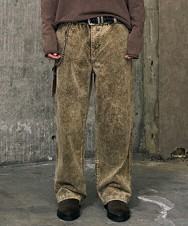 【A Good Bad Influence(ア グッド バッド インフルエンス)】【予約販売10月中旬～下旬入荷】AGED CORDUROY PANTS コーデュロイパンツ(AGBI-26AW-PT03) 21,384円