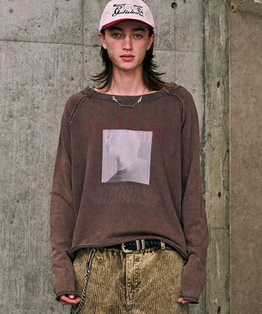 【A Good Bad Influence(ア グッド バッド インフルエンス)】【予約販売9月中旬～下旬入荷】FOR I KNOW Faded Lightweight Sweatshirt スウェット(AGBI-26AW-SWLS05)