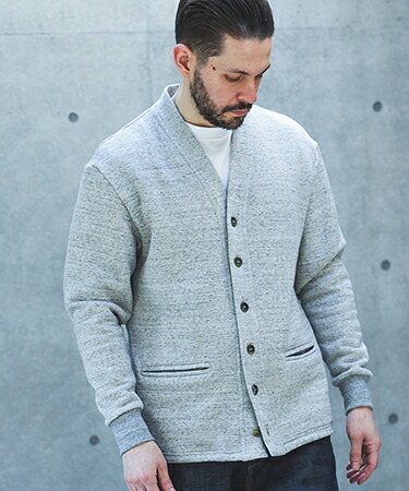 【MROLIVE(ミスターオリーブ)】【予約販売10月上旬～中旬入荷】CLASSIC AZUMA FLEECE - HERITAGE CARDIGAN スウェットカーディガン(M263124)