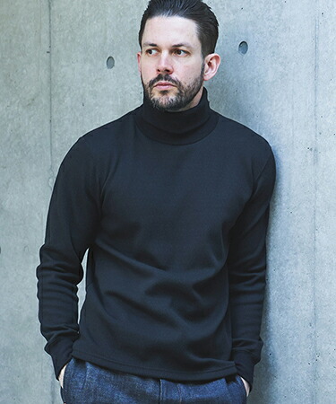 【MROLIVE(ミスターオリーブ)】【予約販売11月上旬~中旬入荷】HEAT THERMAL - STANDARD TURTLE NECK SHIRT タートルネックカットソー(M263134)