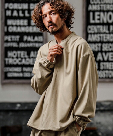【CAMBIO(カンビオ)】【予約販売8月中旬～下旬入荷】Brushed TR Woven Pullover Shirt プルオーバーシャツ(A72126cmb)｜CAMBIO
