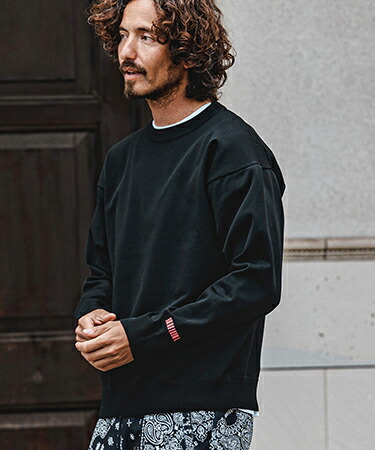 【felkod(フィルコッド)】【予約販売9月下旬～10月上旬入荷】 Barcode Embroidery Washable Knit Pullover ウォッシャブルニット(F26A330)｜CAMBIO
