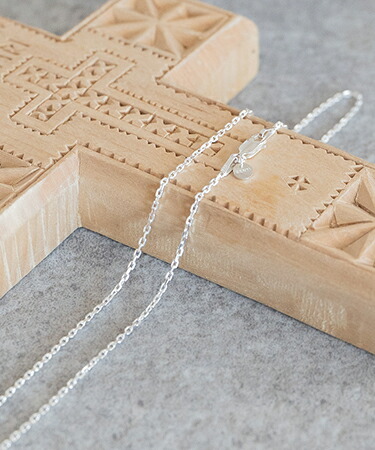 【SENTI(センティ)】【予約販売ご注文から1ヶ月後出荷】 4CUT AZUKI CHAIN NECKLACE カットアズキネックレス シルバー 50cm (SENTI-4109)｜CAMBIO