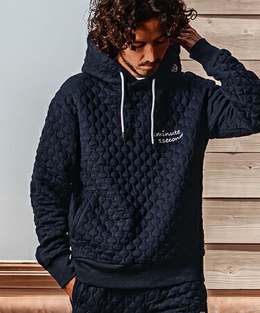 【1minute 1second(ワンミニットワンセカンド)】【予約販売11月上旬～中旬入荷】onion quilted pullover hoodie キルティングパーカー(1M26A010)｜CAMBIO