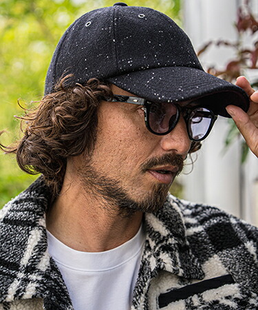 【CAMBIO(カンビオ)】【予約販売9月下旬~10月上旬入荷】Pure Wool Tweed Baseball Cap キャップ(NF-262-BO001)|CAMBIO