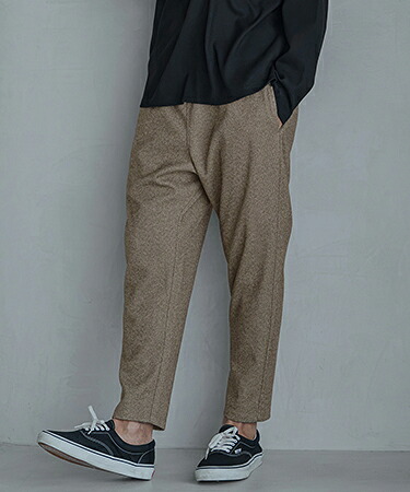 【Magine(マージン)】【予約販売9月中旬~下旬入荷】Melange Herringbone Brushed Stretch Tapered Easy Pants イージーパンツ(MGN-263-022)|CAMBIO