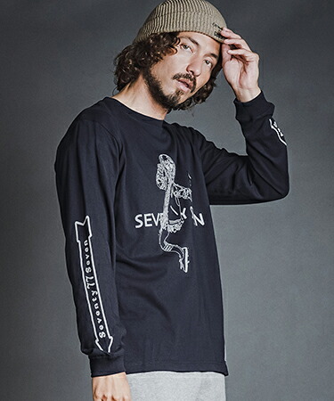 【seventy seven(セブンティセブン)】【予約販売9月中旬～下旬入荷】 middle oz L-S fine t-shirt(77lady2) ロングスリーブTシャツ(7726W350)｜CAMBIO