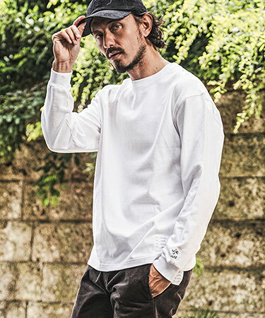 【wjk reluxe】【予約販売9月下旬～10月上旬入荷】 Embroidered 10oz Long Sleeve T Shirt ロングスリーブTシャツ(WR26W-28)｜CAMBIO 8,982円