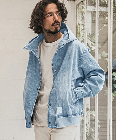 【wjk reluxe】【予約販売10月下旬～11月上旬入荷】 Denim Hoodie デニムパーカー(WR26W-18)｜CAMBIO