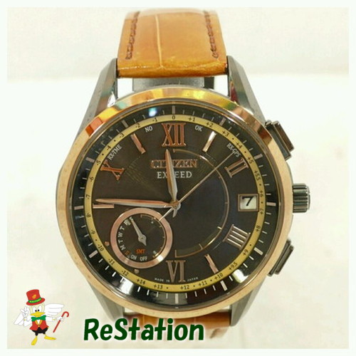 【中古】CITIZEN シチズン Exceed エクシード CC3054-04E エコ・ドライブGPS衛星電波時計 F150-T024033 ダイレクトフライト 100周年記念限定モデル メンズ 【送料無料】