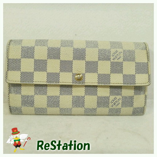 【中古】LOUIS VUITTON ダミエアズール N61735 ポルトフォイユ・サラ 長財布｜リサイクルショップリステーション