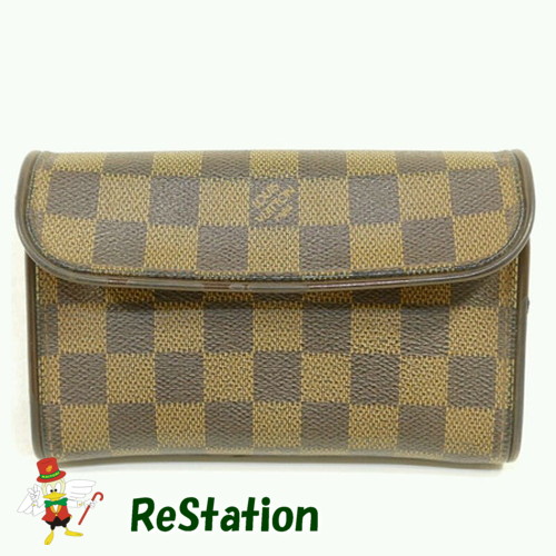 【中古】LOUIS VUITTON ポシェット・フロランティーヌ 特別購入注文 ダミエ ポシェット N51856★胴締め欠品