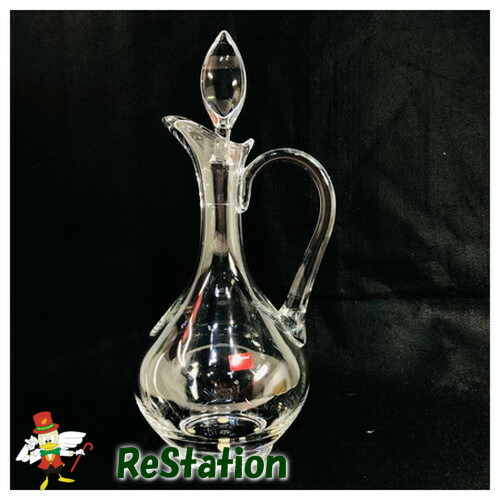 【中古】バカラ(Baccarat) オノロジー 水さし 手持ち部分付き添い人 箱なし【貨物輸送無料】