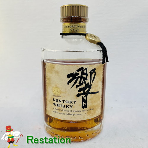 【未成年の飲酒は法律で禁じられています】【愛媛県内限定発送】サントリーウィスキー響ﾉｰｴｲｼﾞ金キャップ液減り750ml43度