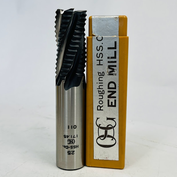 【未使用】OSGハイスエンドミルREES25φ25ミリ×刃長50ミリ5枚刃ラフィング刃　置き古しの新品です 14,652円