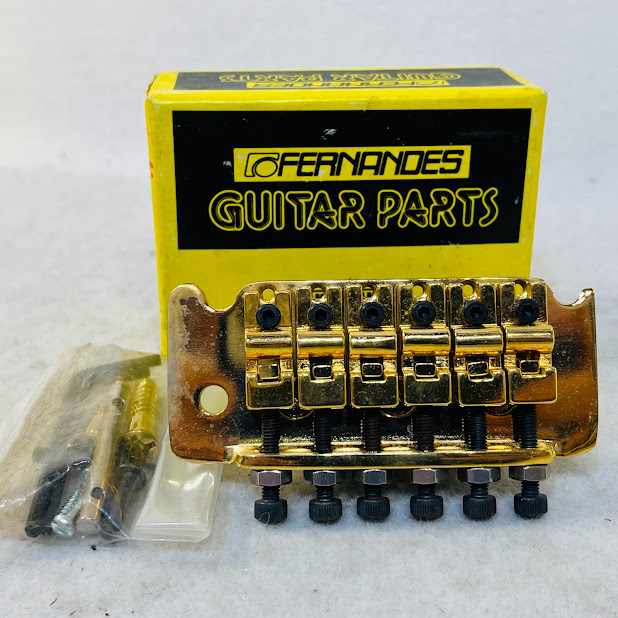 【未使用】フェルナンデス　FERNANDES　FRT-1G　鉄サドル付き　ブリッジ　ゴールド　※ネジに錆あり