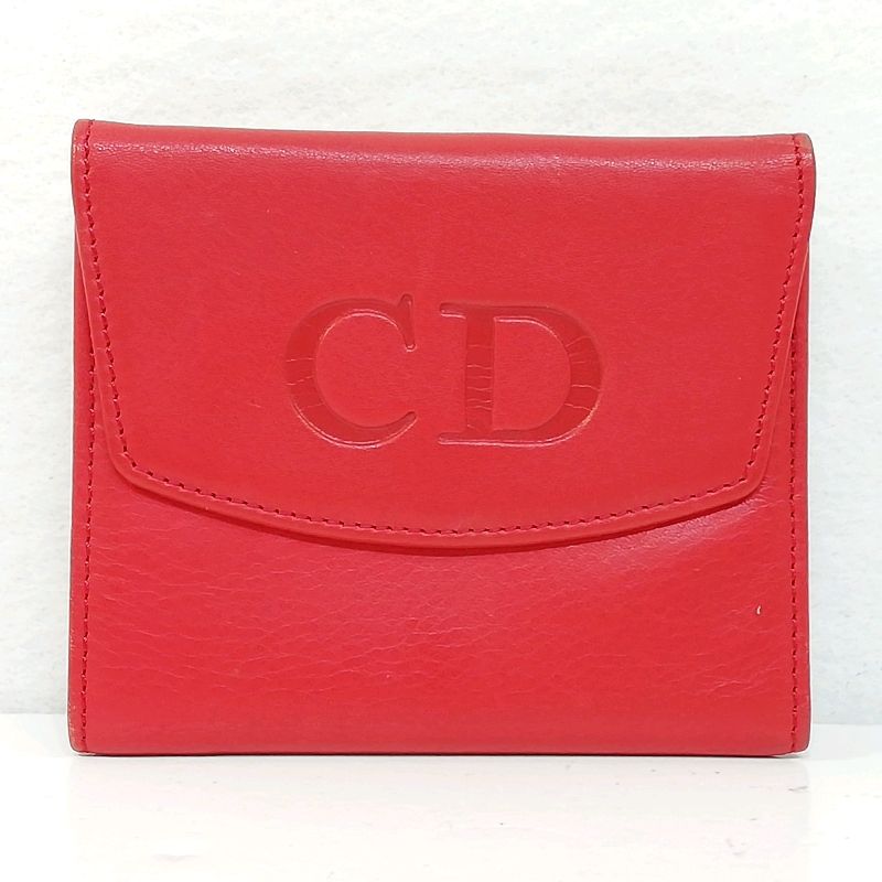 Christian Dior レッド 二つ折り財布 楽天市場】Christian Dior クリスチャン ディオール 編み込み 2