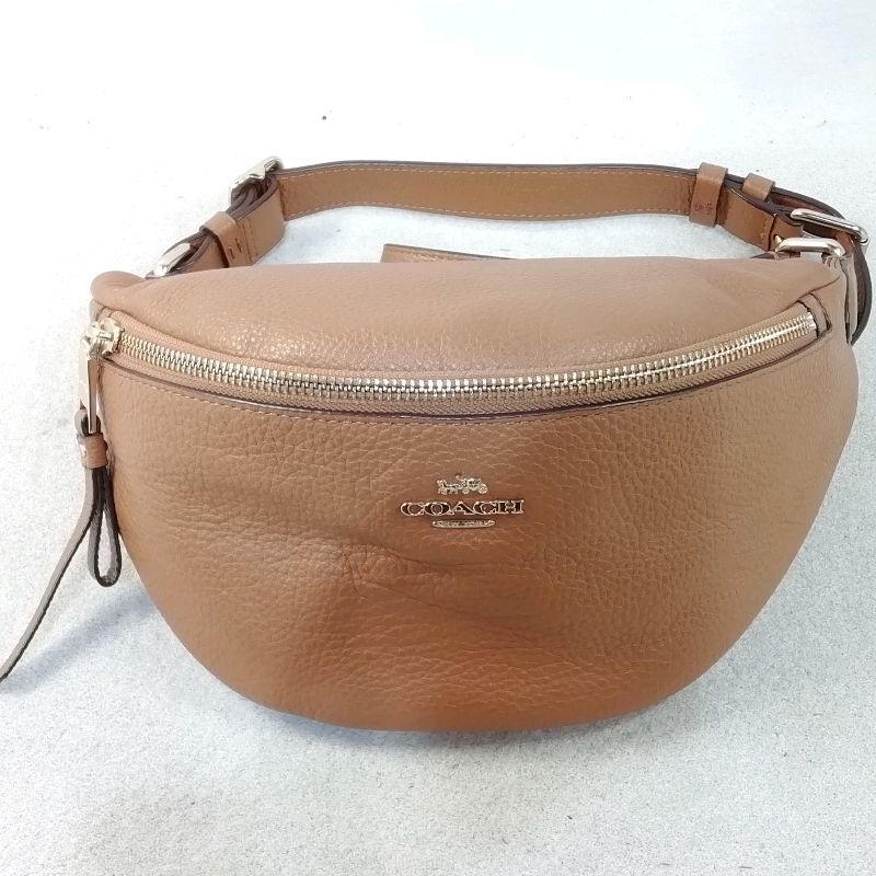 楽天市場】【緑屋質屋】コーチ F70922 ボディバッグ レザー/ブラウンx