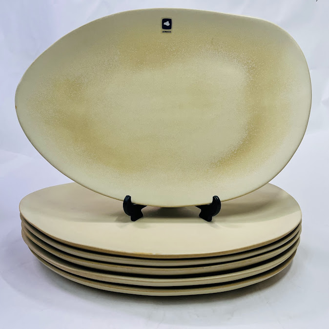 【新品】レオナルド　楕円プレート　6P 30×21cm ベージュ Noli サービングプレート　【送料無料】
