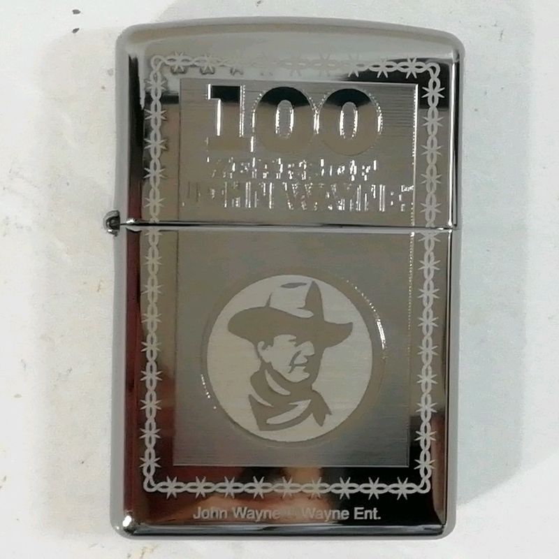 【未使用品】【送料無料】ZIPPO ジョン・ウェイン生誕100周年記念 5000個限定※メール便でお送りします【代引き不可】