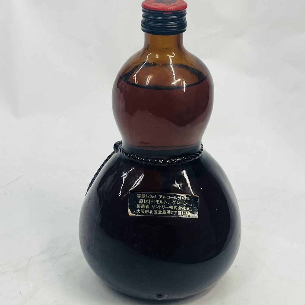 昭和レトロ　古酒　SUNTORY OLD ウイスキー ひょうたん型　特級 オールド 大阪築城400年まつり ひょうたん型ボトル - 国内最大級