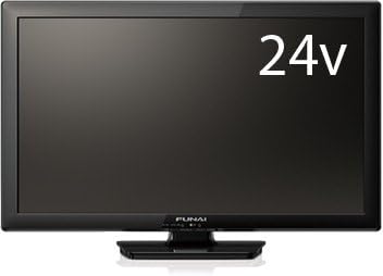 【動くこと突きとめる済】【中古】本体・遠隔操作のみ フナイ 24型 液晶テレビ受像機 FL-24HB2000 黒いこと系 2018年製