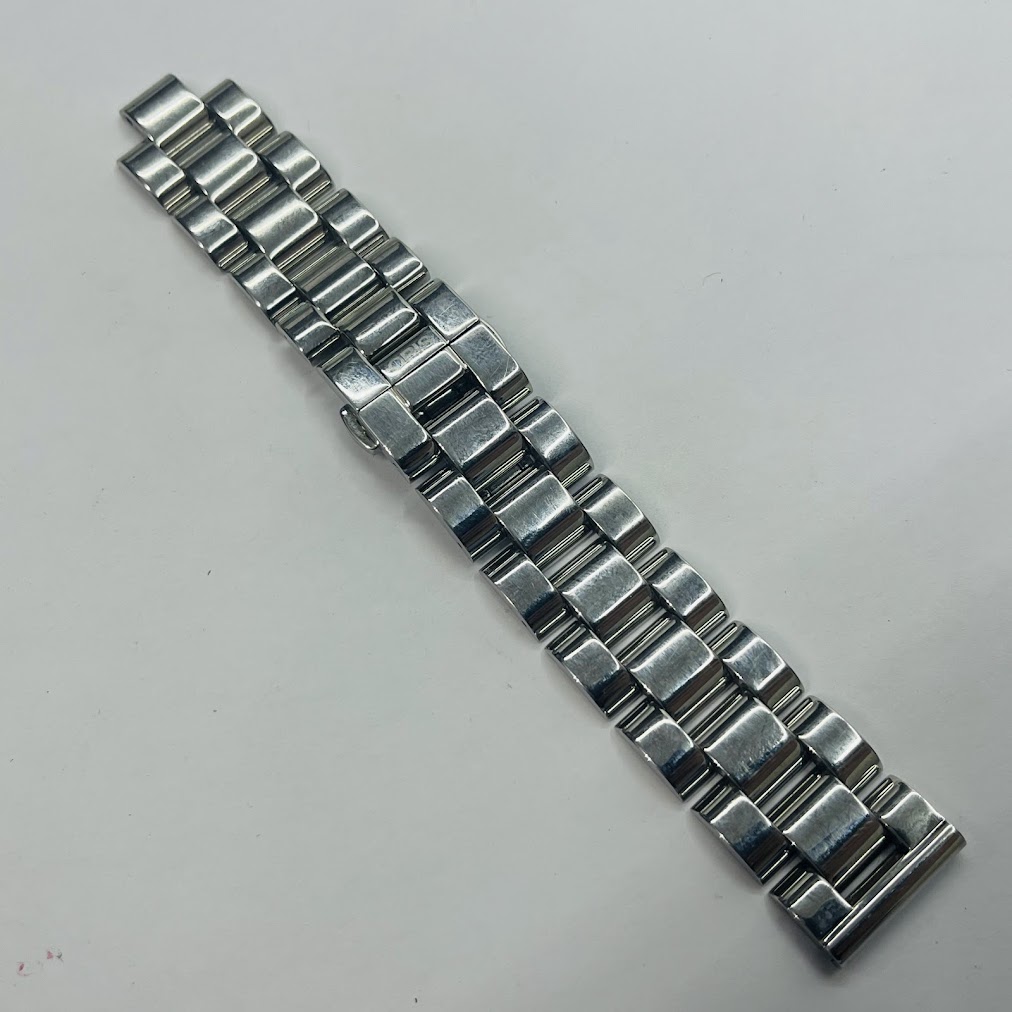 【未使用品】【送料無料】オリス純正ブレス#07 8 20 68 ステンレス　レクタンギュラー3列ブレス　エンドリンク1個欠品※メール便でお送りします【代引き不可】