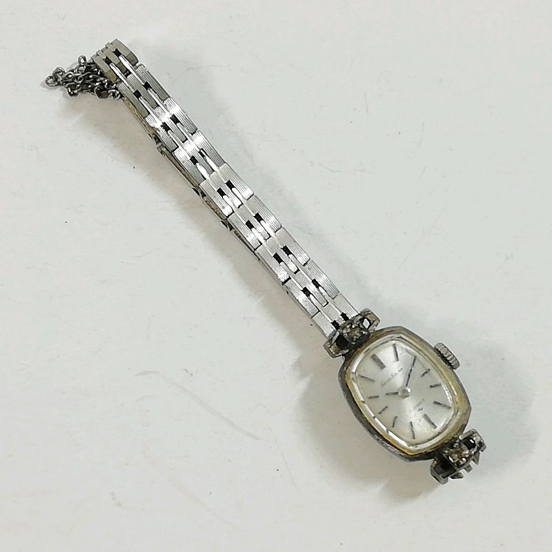 セイコーソーラー レディース腕時計 14K ダイアショック19石 