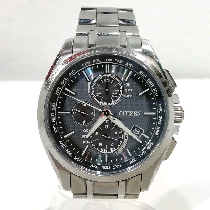 【中古】シチズン メンズ AT8040-57E H804-T018696 ソーラー電波 チタニウム