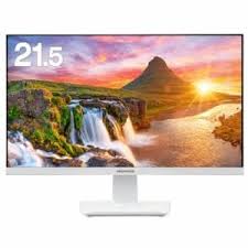 【動くこと突きとめる済】【中古】本体のみ グリーンハウス 21．5型広広とした液晶見せびらかす 白いこと GH-LCW22L-WH 2024年製