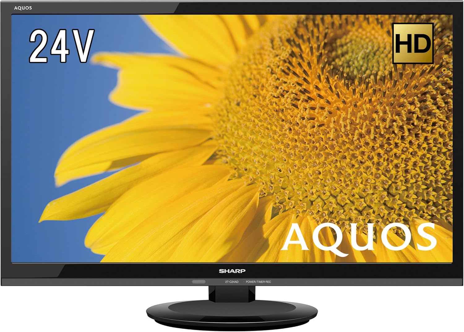 【動作確認済】【中古】本体・リモコンのみ シャープ 24V型 AQUOS 液晶テレビ 2T-C24AD-B ブラック系|リサイクルショップリステーション