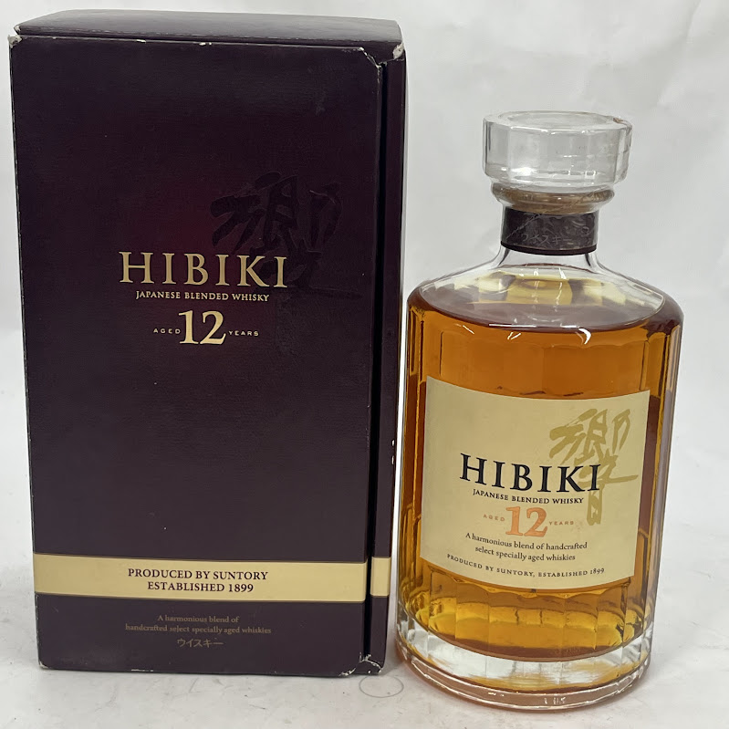 【未成年の飲酒は法律で禁じられています】サントリー 響 12年 ギフトボックス 700ml 1本 43度　箱しおり付き｜リサイクルショップリステーション
