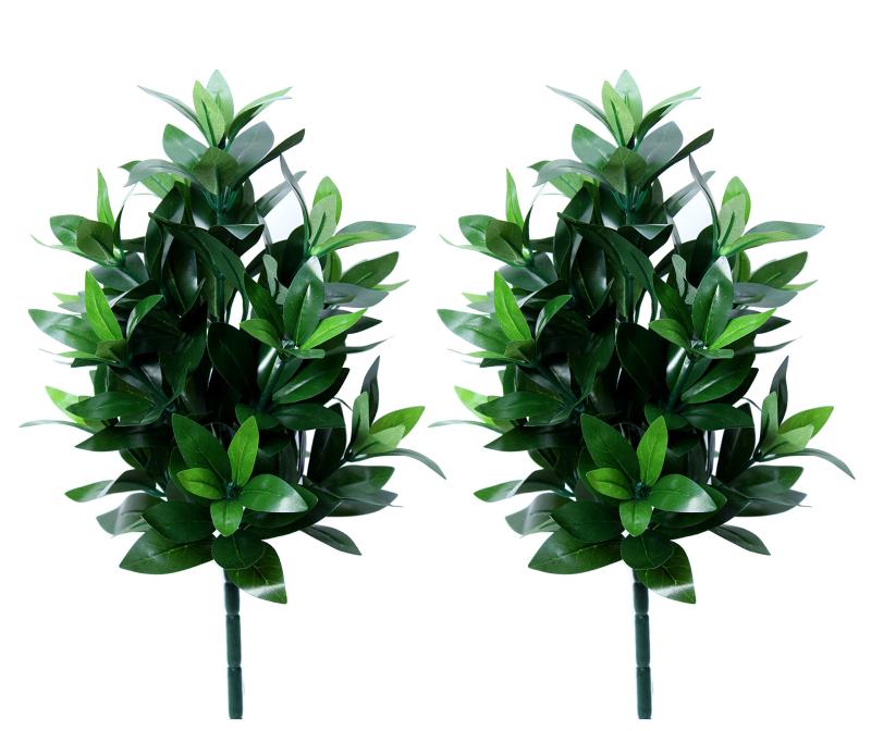 日本製 造花しきみ 1対(2本入り) S(全長約40cm) 型崩れ防止専用箱入り 創価学会 会館仕様 長持ち リアルな質感 ワイヤ枝で整形可 樒 しきび シキビ 5,986円