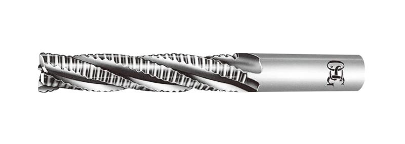 オーエスジー ハイスラフィングエンドミルエキストラロング形 外径25mm 全長235mm 刃長150mm シャンク径25mm EX-REXL 25×235×150×25(83241)