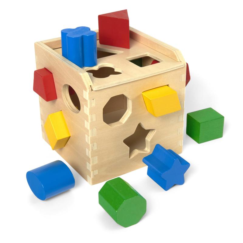 メリッサ&ダグ (Melissa & Doug) 木製知育玩具 形合わせキューブ