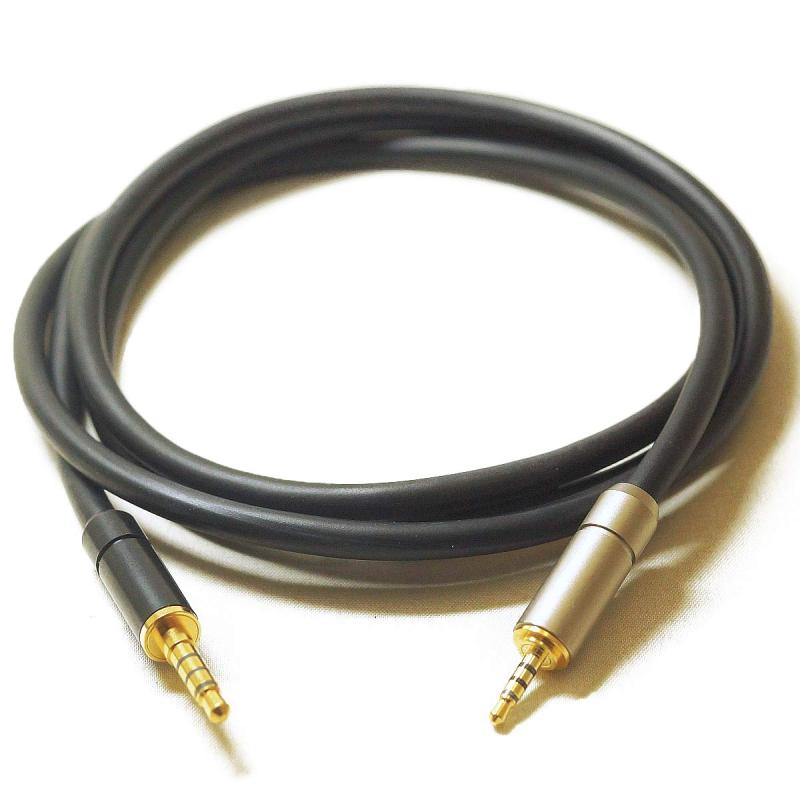 Bispa リケーブル 衡-KouUCWBHP-4M4 【3.5mm-4極→"PRシリーズ"2.5φ4極プラグ】