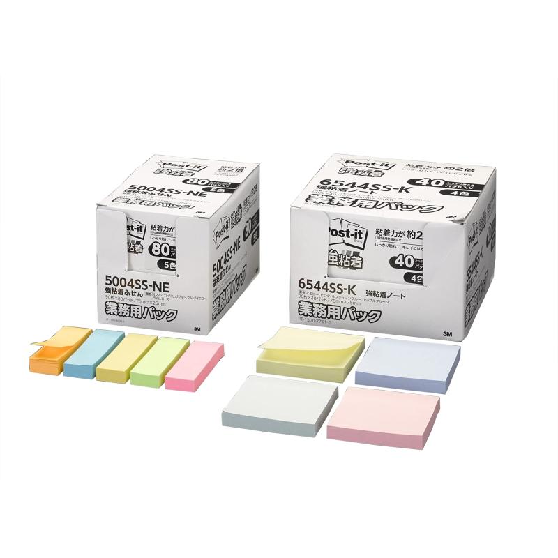 エスコ(Esco) 25x75mm 強粘着メモ(90枚x80個/ﾈｵﾝｶﾗｰ) EA762GA-106